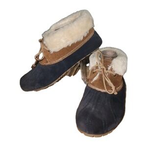 Sperry Top-Sider Women's Navy Cozy Lined Slippers Shoes‎ Size 9 Normcore